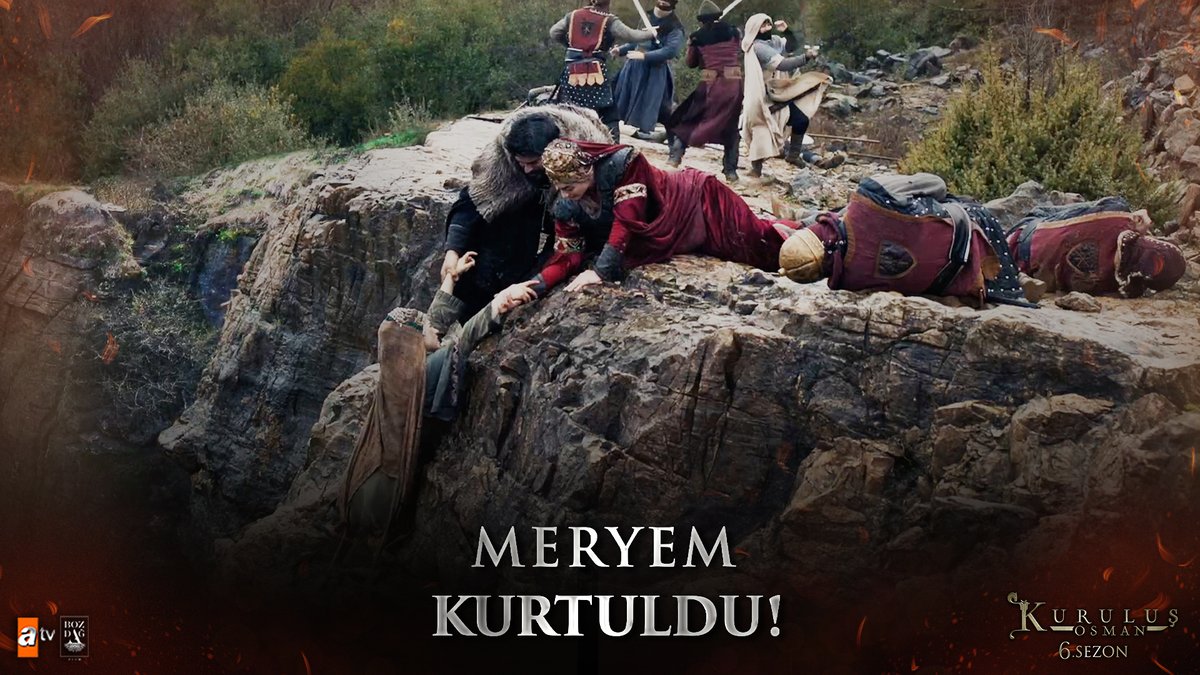 Osman Bey, Meryem’in hayatını kurtardı… Osman Bey saved Meryem's life… #KuruluşOsman heyecan dolu yeni bölümüyle #atv’de devam ediyor! Bozdağ Film atv