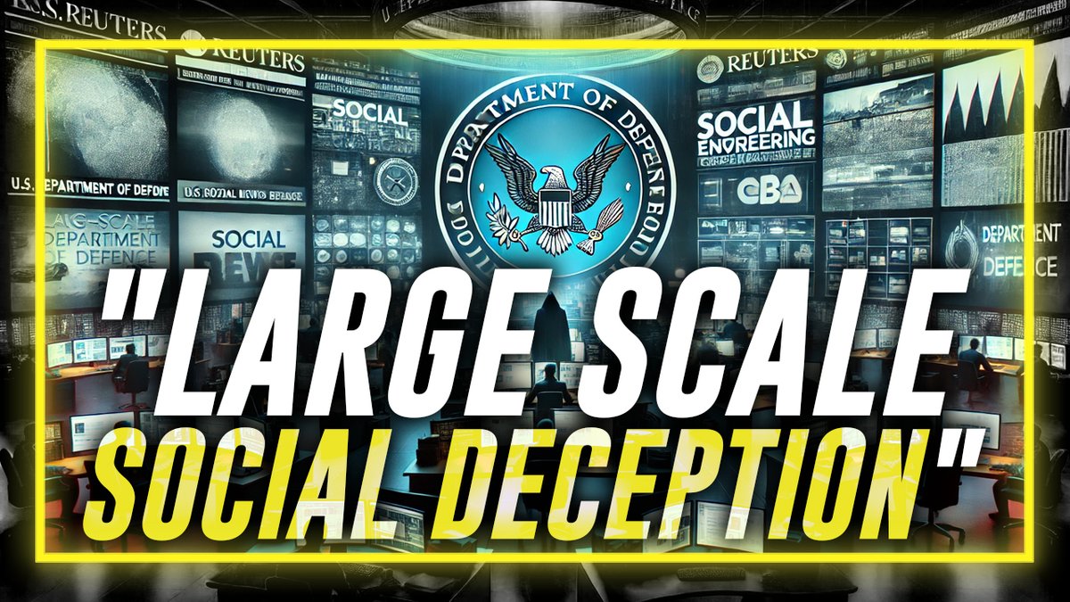 🚨BREAKING DEEP STATE BOMBSHELL:🚨 The DOD Paid Reuters $9,147,532 To Run Illegal "Social Engineering Operations" Against American Citizens For "Active Social Engineering Defense" & "Large Scale Social Deception" » Alex Jones Is Breaking Down This Info Here: