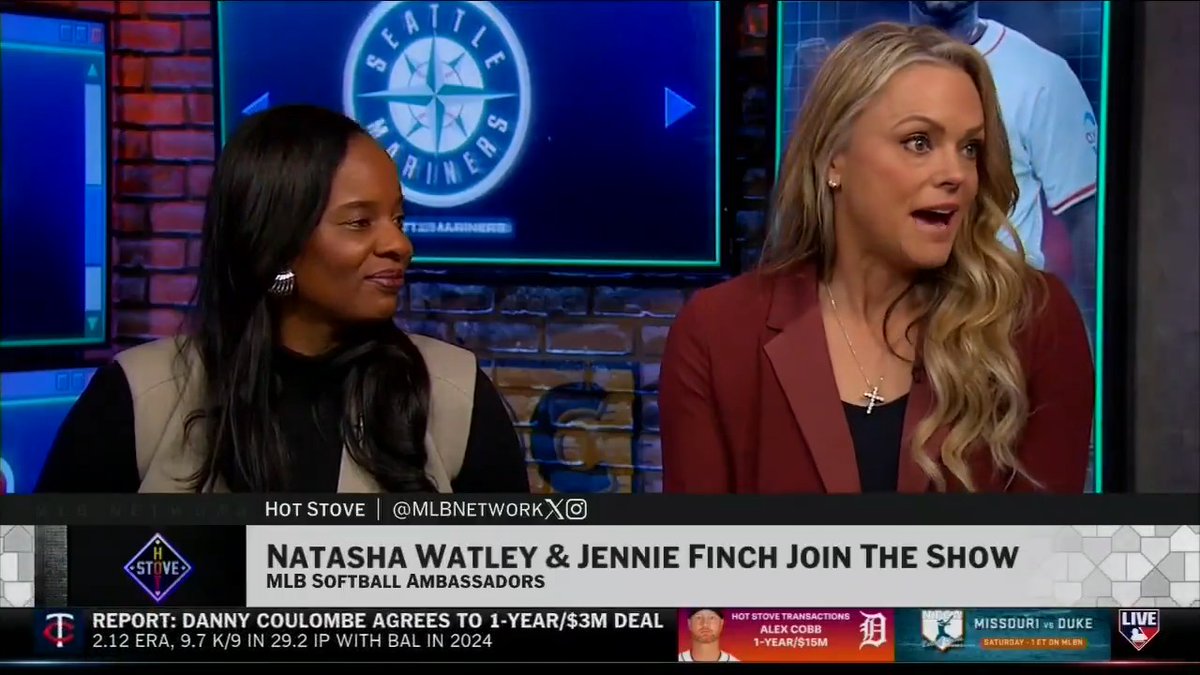 .Natasha Watley OLY will be on the 🎙️ for Saturday's National Fastpitch Coaches Association Division I Leadoff Classic on MLB Network! Natasha and Jennie Finch discuss #NGWSD and offer up their best advice to the youth looking to grow up to be like them. MLB | MLBDevelops | Play Ball