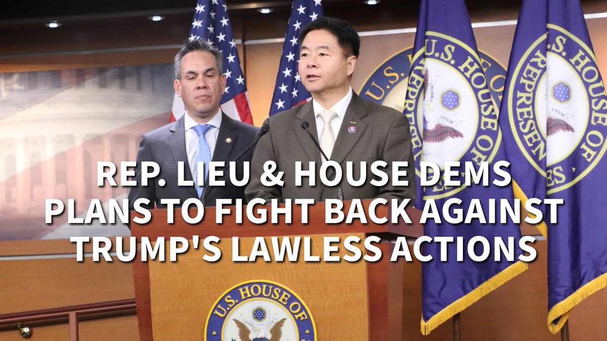 House Dems are fighting against the lawless actions of the Trump Administration through: 1) Legislation 2) Litigation 3) Mobilization Gallup poll has Trump starting out as the least popular President in over 70 years. His Administration already failed on a number of issues.