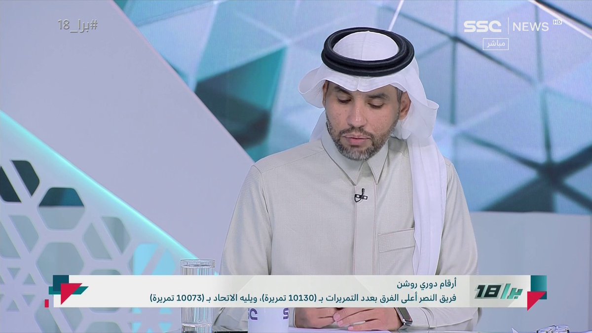 ناصر الجديع: هتاف الجماهير ضد اللاعب بعد هبوط مستواه سلوك عالمي، والبليهي لم يتعامل مع الموضوع بشكل شجاع وذكي، وكان "مطنش" كل هذا الغضب، ويكابر وجيسوس ساهم بهذه المشكلة #برا_18 | #SSC