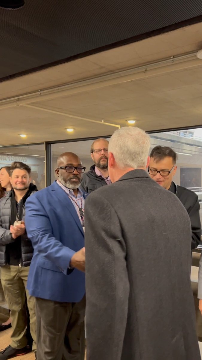 Today, DOE employees welcomed Energy Secretary Chris Wright as he arrived for his first full day at work.