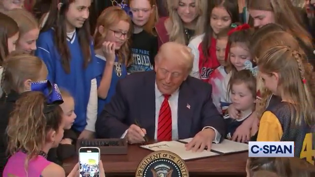 President Trump signs "No Men in Women's Sports" Executive Order