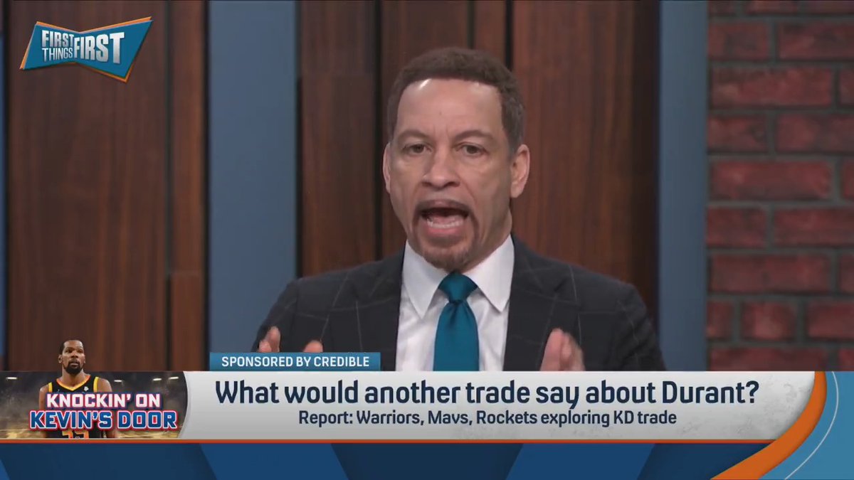 “I firmly believe if he had not gone to Golden State, he would not have a Championship.” — Chris Broussard on Kevin Durant