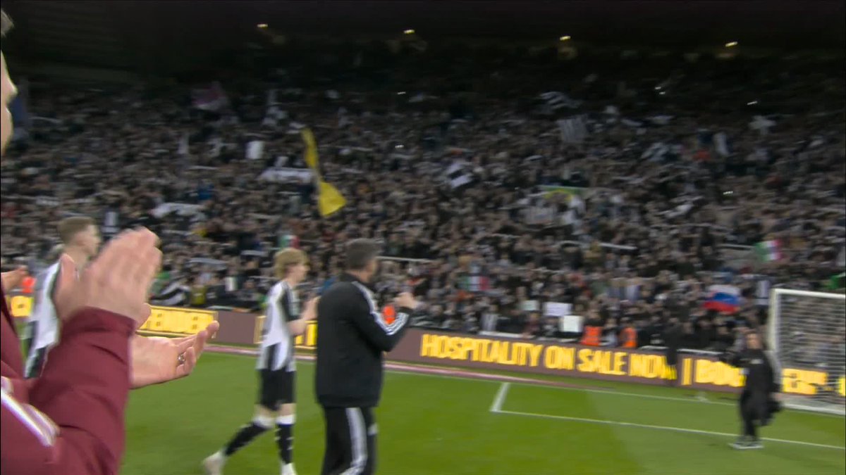 Full-time scenes at St James' Park 🔥😍 🗣️ "Newcastle to a man were absolutely brilliant all over the pitch" 🗣️ "Eddie deserves great credit"