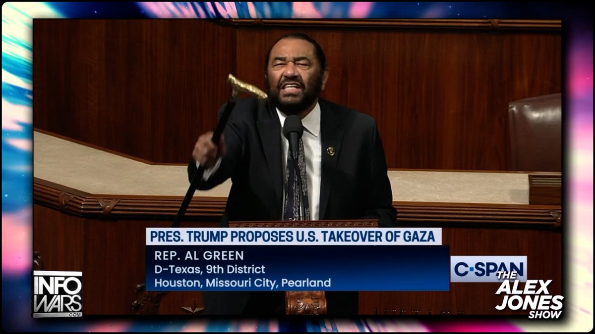 VIDEO: Delusional Democrat Al Green Says He's Filing New Articles Of Impeachment Against Trump Over Gaza Plan » WATCH/SHARE THE LIVE X STREAM HERE: