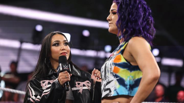 Things get personal between roxanne and Bayley during an intense #VengeanceDay Summit. #WWENXT