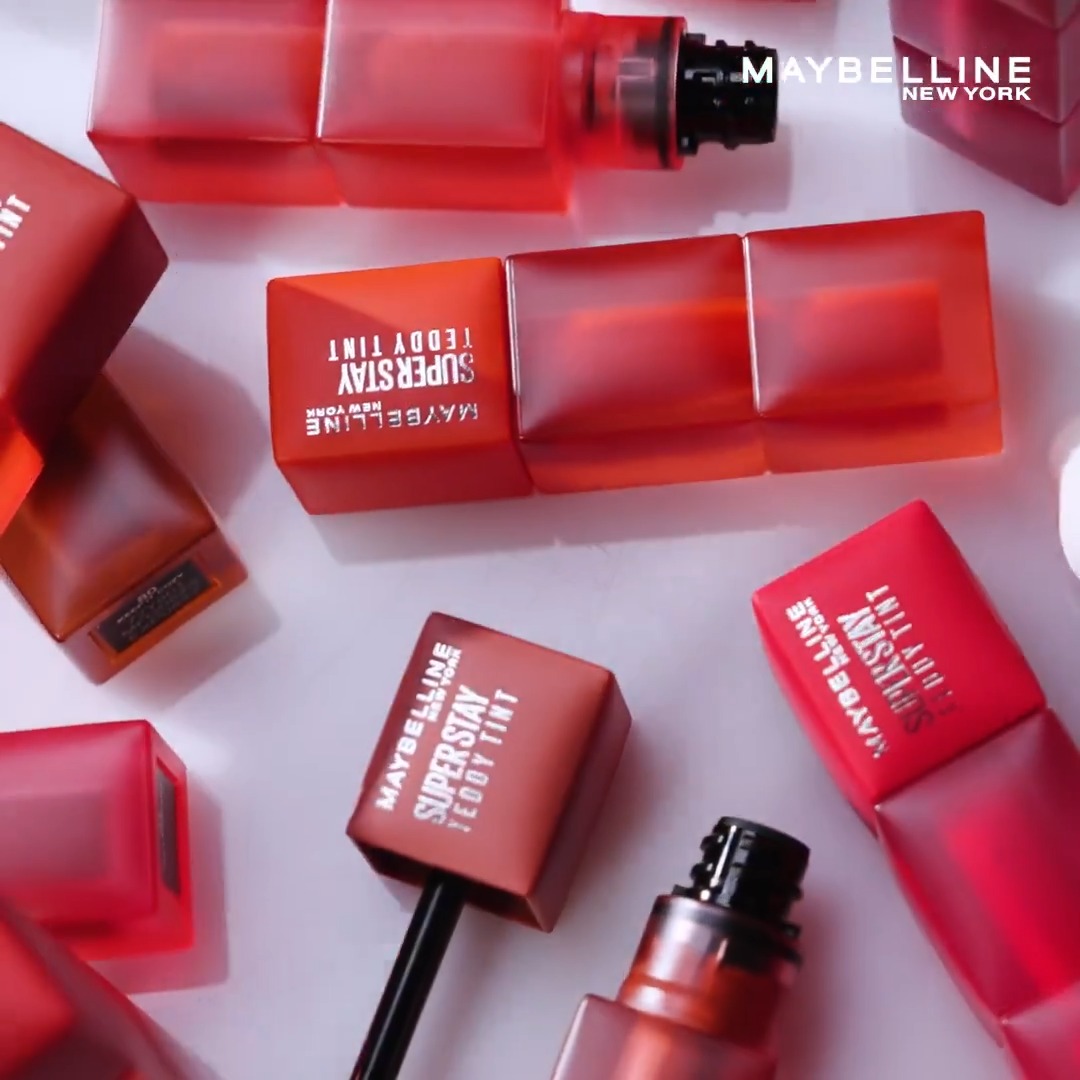 TEDDY SET!! ใหม่ Maybelline Super Stay Teddy Tint 👄ลิปทินท์เนื้อแมทนุ่มม ติดทนนาน 12ชม. #SuperStayTeddyTint #MaybellineThailand