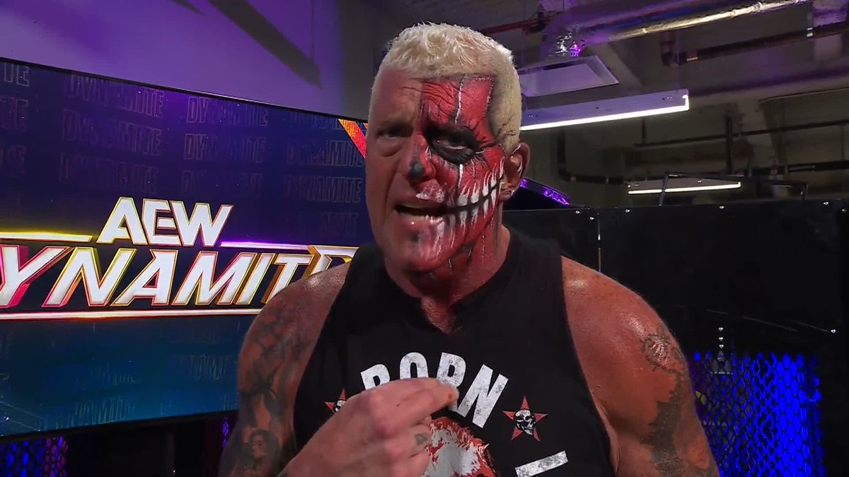 Dustin Rhodes has lived forthe blood, sweat and tears of this business for 37 YEARS, and is ready show Maxwell Jacob Friedmanโข๏ธ how he's done it! And the CHALLENGE is thrown DOWN! Watch #AEWDynamite LIVE on TBS Network & @SportsOnMax Dustin Rhodes