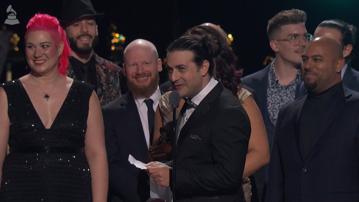 Congrats Best Large Jazz Ensemble Album winners - 'Bianca Reimagined: Music for Paws and Persistence' Dan Pugach Big Band. #GRAMMYs ICYMI, rewatch the #GRAMMYPremiere Ceremony: