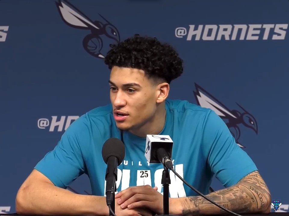 🎙️ KJ Simpson on his first NBA start: "The confidence my teammates and coaching staff give me to go out there, everybody was all smiles when my name was called to be in the starting lineup... I just go out there and play hard for them because it's everything I've dreamed of."
