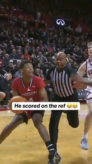 No one can guard Ace Bailey - not even the ref 😂 Ace Bailey x Rutgers Men’s Basketball 🏀