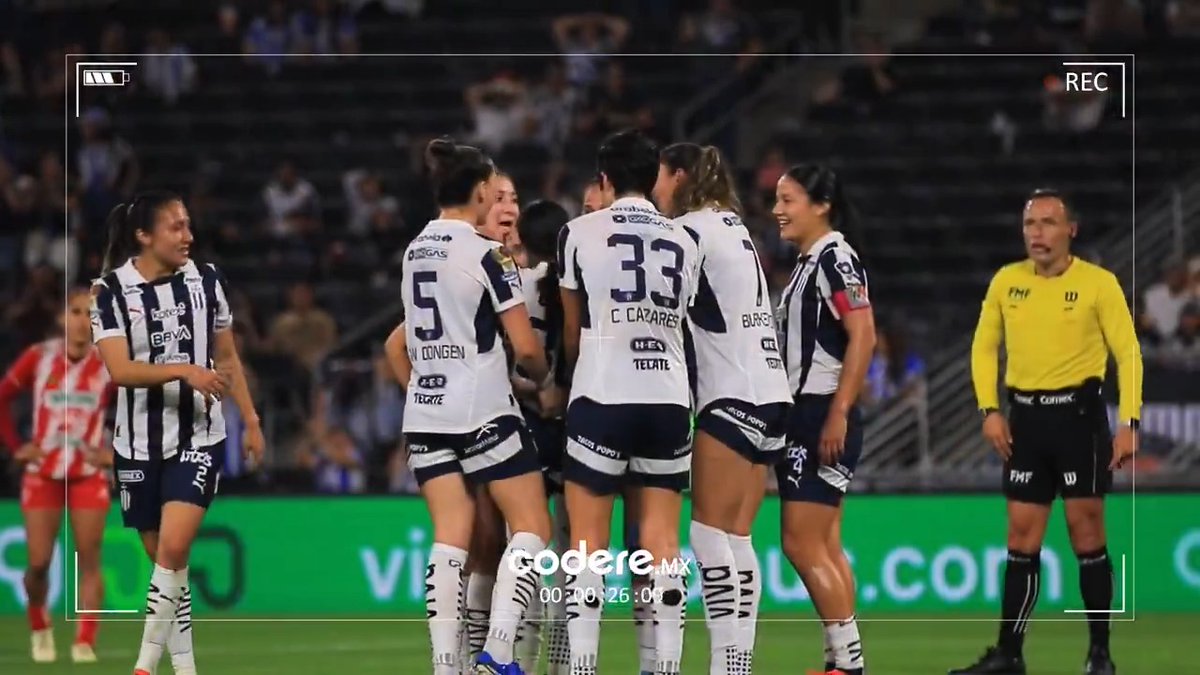 ¡El momento de anotar el primer gol con tu Equipo! 🤩💙 Así captó el #LenteRayado Codere.mx el gol de Alice Soto. 📹