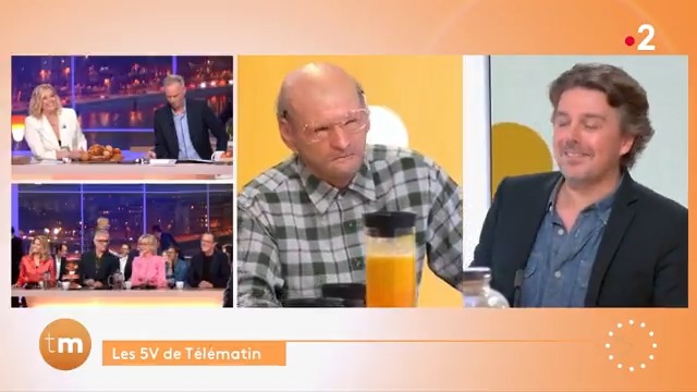 Ce matin dans #Les5V, Alex Vizorek recevait Marcel, un téléspectateur fidèle depuis 40 ans 😂 #40ansTelematin