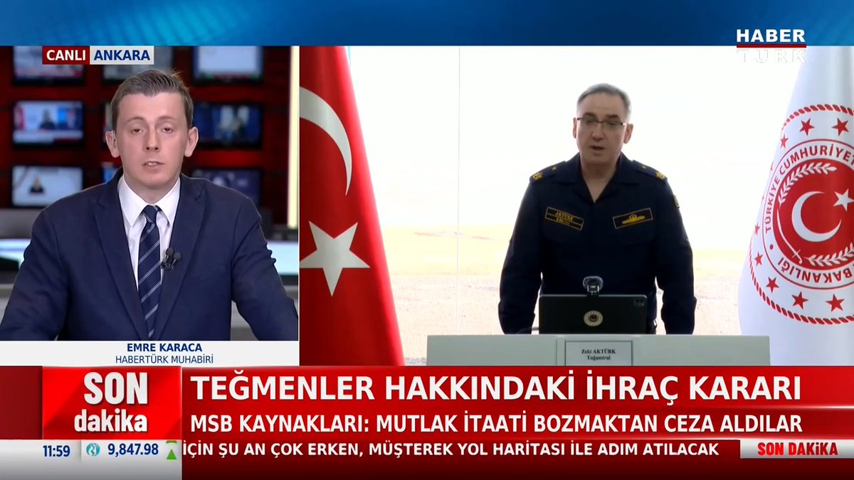 #SONDAKİKA - Teğmenler hakkındaki ihraç kararı MSB Kaynakları: "Kararın okunan metinle alakası yok. Mutlak itaati bozmaktan ceza aldılar."