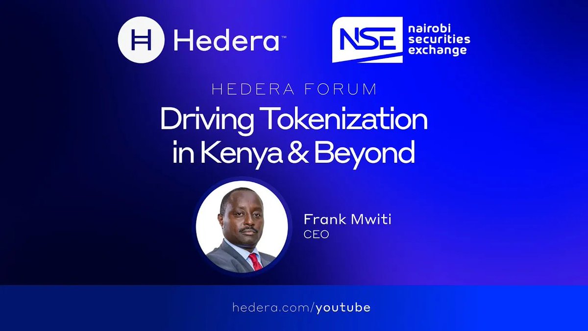 Nairobi Securities Exchange CEO explores the motivation behind joining the Hedera Council, tokenization use cases, and what the future holds for NSE PLC in the world of web3. 👇