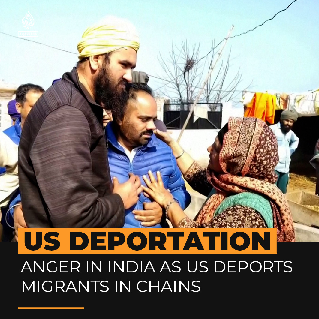 Some of at least 104 Indian citizens deported from the US in shackles aboard a US Air Force plane recall the trauma of the flight.