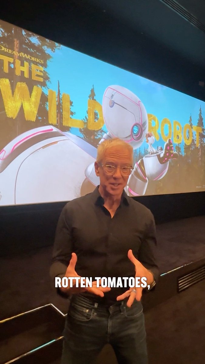Director Chris Sanders celebrates #TheWildRobot winning the Golden Tomato for Best Animated Movie of 2024!