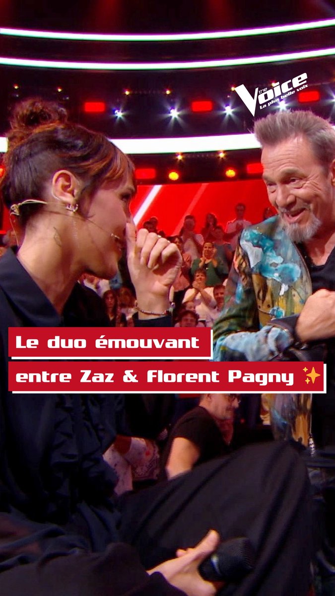 #TheVoice C’est un duo qui marquera l’histoire de The Voice ✨ Merci Zaz et Florent pour ce si beau moment d’émotion 🥹 RDV Samedi pour votre 2ème soirée d’Auditions à l’Aveugle sur @tf1 et TF1+ ✌️