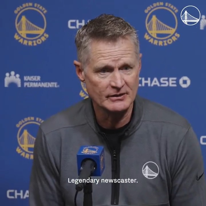 Prior to last night's game, Steve Kerr remembered Dennis Richmond, a beloved newscaster in The Bay.