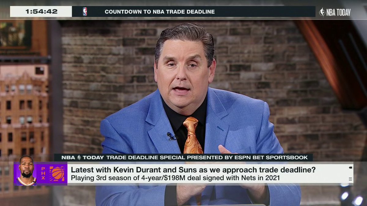 "It looked like Kevin Durant might be headed for a reunion [with Golden State], and Kevin Durant didn't like the sound of that." 😳 Brian Windhorst on KD choosing not to play with the Warriors 👀