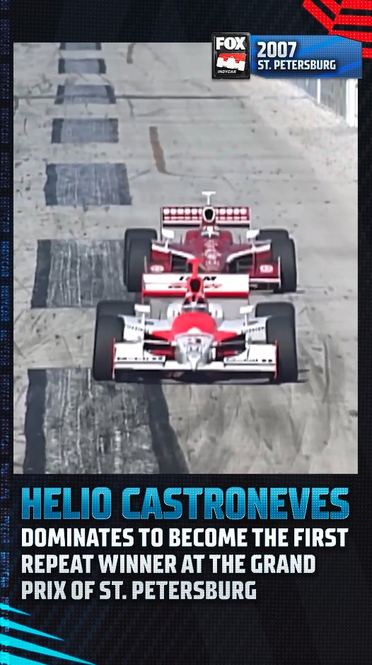 Hélio Castroneves was the first back-to-back winner at GPSTPETE. NTT INDYCAR SERIES | Team Penske | #INDYCARonFOX