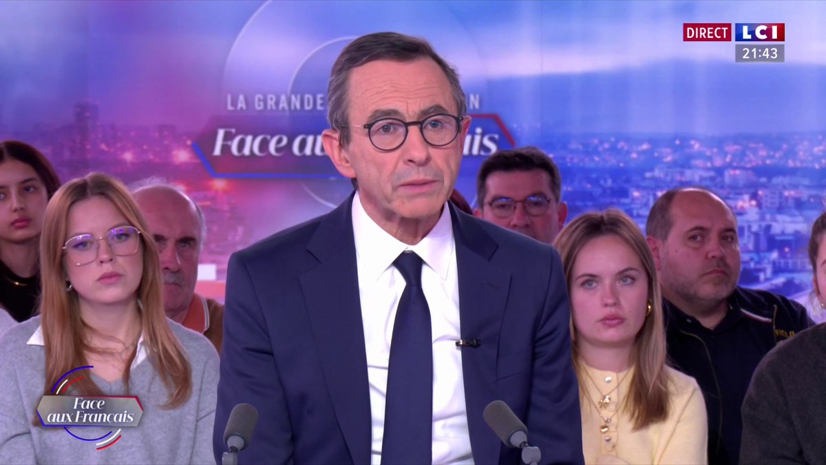 🔴 Immigration 🗣️ "Je suis favorable à restreindre le droit du sol à l'ensemble du territoire français (...) Aucune société ne peut supporter une proportion où il y a une 'submersion'." 👉 Bruno Retailleau (Bruno Retailleau), ministre de l’Intérieur, invité de David Pujadas