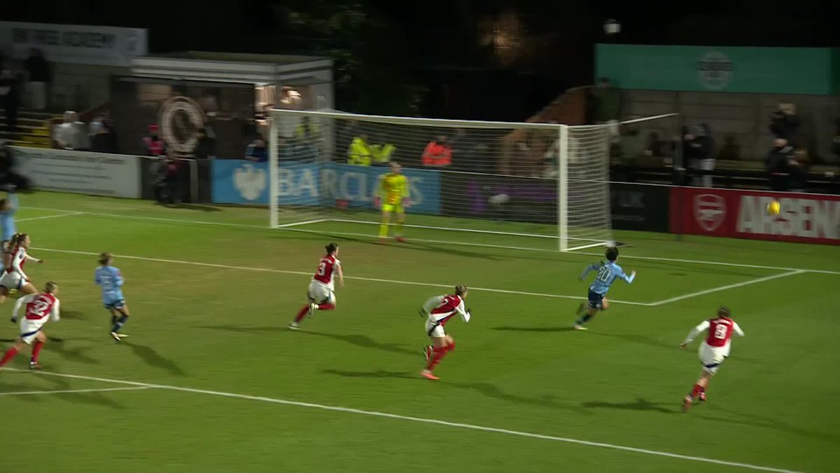 DENIED BY VAN DOMSELAAR 🛑 #SubwayWLC Arsenal Women