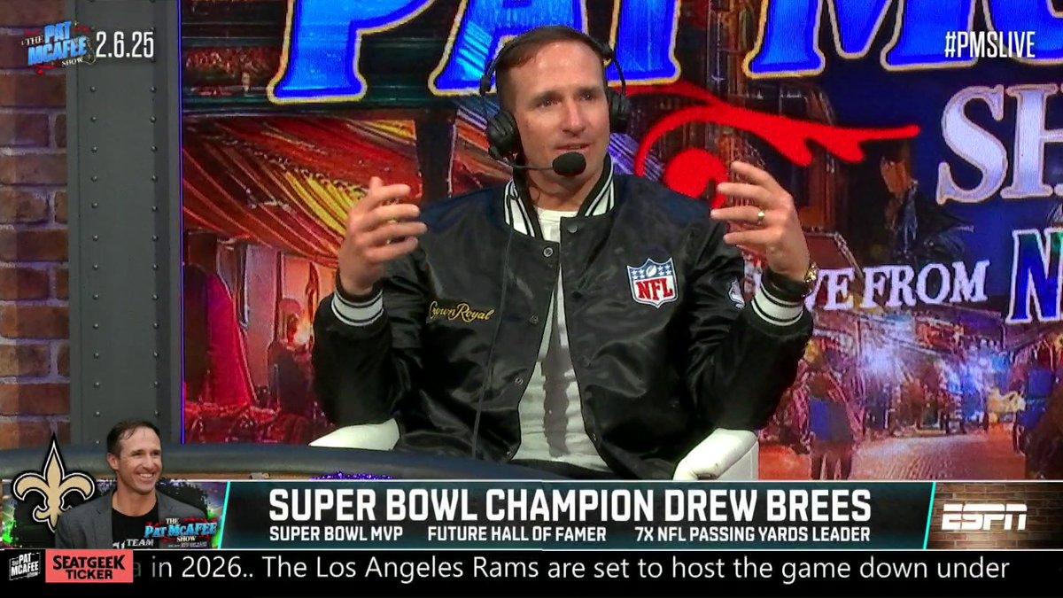 "There's one thing with southern hospitality. There's another thing with New Orleans hospitality." Drew Brees tells Pat McAfee why winning a Super Bowl in New Orleans was so special ❤️