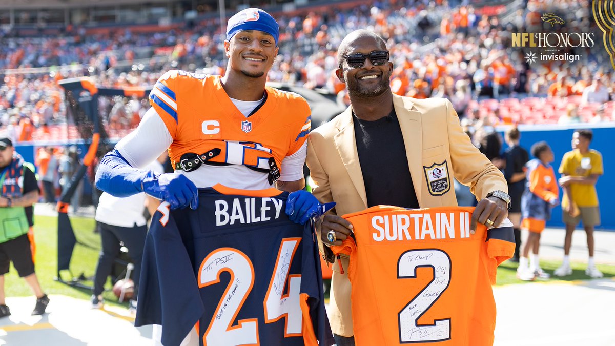 “He better win. … He’s the cream of the crop.” Pro Football Hall of Fame CB Champ Bailey on Patrick Surtain ahead of #NFLHonors: