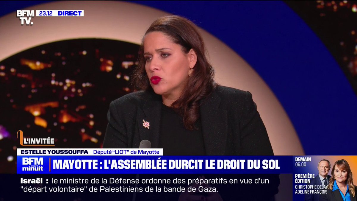 Estelle Youssouffa (Liot) sur Mayotte: "Dans la pire période de notre histoire pour notre île, une partie de la classe politique se dit 'c'est le moment de les dégager' "