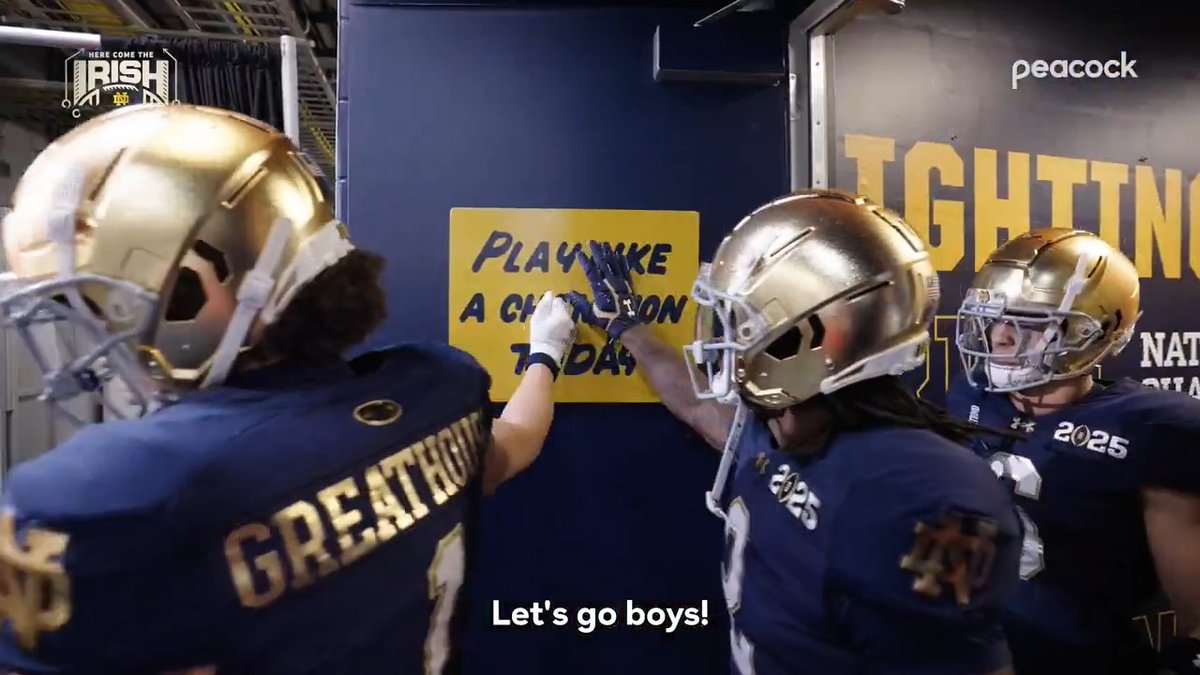 Inside the biggest moments of an unforgettable season. Stream the entire season of Here Come The Irish exclusively on Peacock → #GoIrish | Notre Dame Football