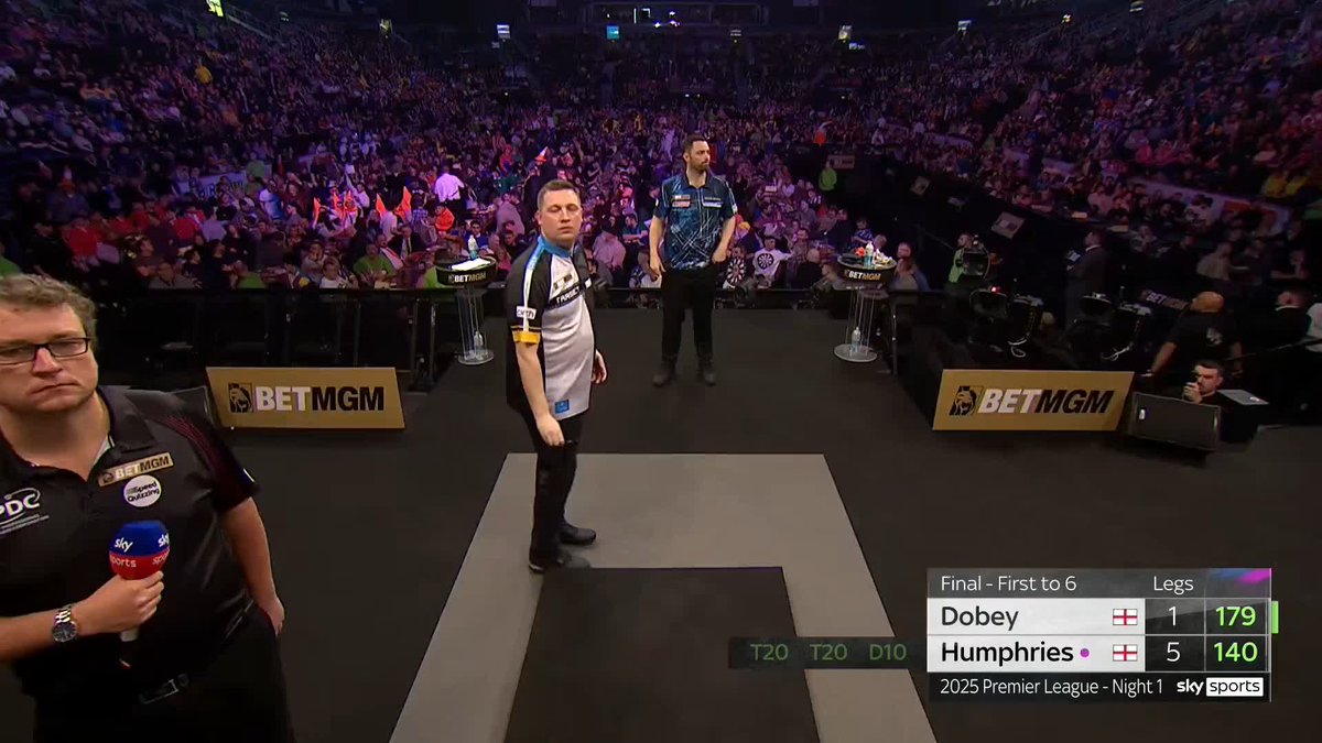 HUMPHRIES WINS NIGHT ONE! ๐ Luke Humphries hammers Chris Dobey 6-1 in the Night One final! What a start for Cool Hand! ๐บ #PLDarts25