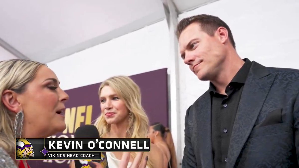 "We're very proud of what we've built in a short amount of time, but there's a lot, a lot of ways we can continue to grow and get better." Tatum Everett caught up with Head Coach Kevin O'Connell ahead of #NFLHonors tonight.