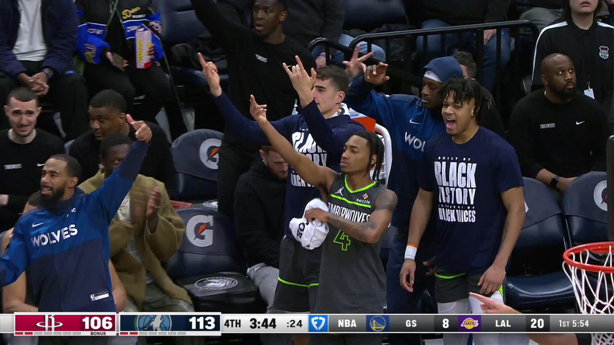 Anthony Edwards’ last 2 nights: 41 PTS, 7 REB, 6 AST 49 PTS, 9 REB, 3 AST Most 40-point games in Wolves’ history.