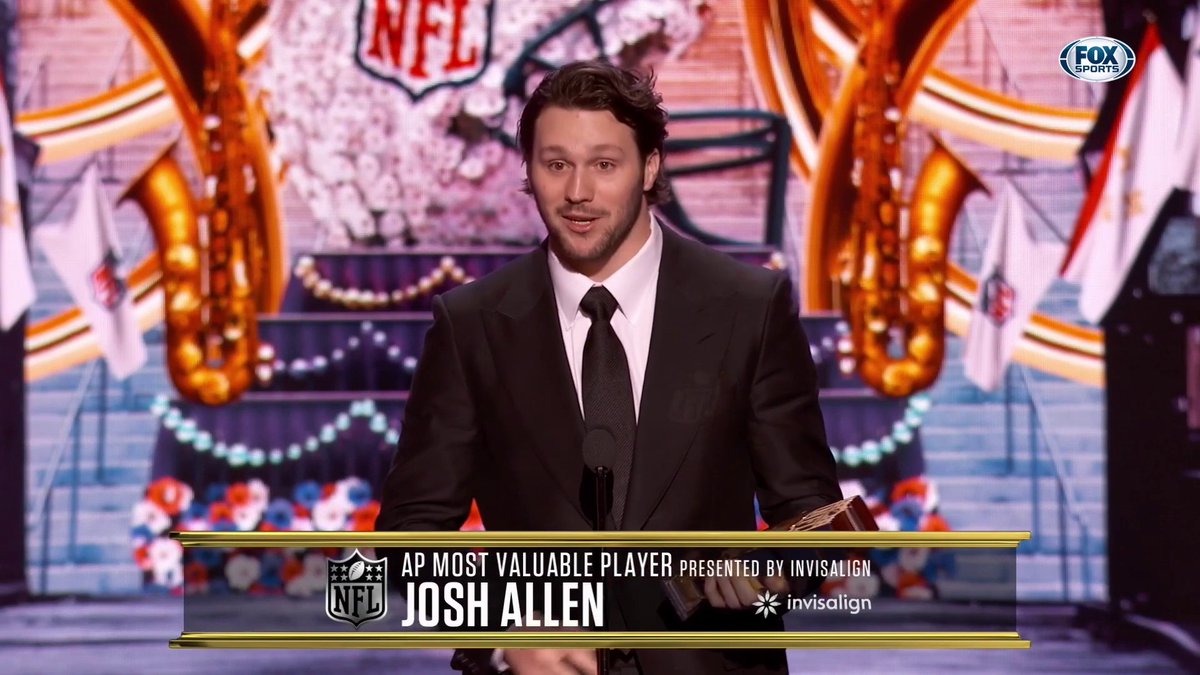 MVP MVP MVP 👏 Buffalo Bills' Josh Allen wins the AP Most Valuable Player Award 🏆