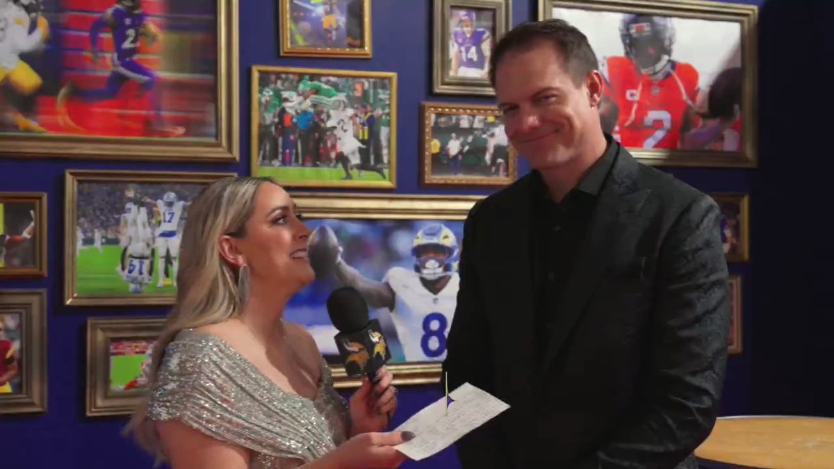 It was a very special moment as Kevin O'Connell received the Coach of the Year trophy from the coach that drafted him. Tatum Everett caught up with O'Connell tonight after accepting the award at #NFLHonors.