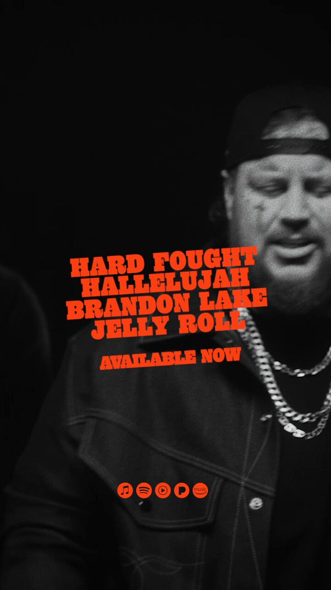 HARD FOUGHT HALLELUJAH WITH Jelly Roll IS AVAILABLE NOW WHEREVER YOU LISTEN TO MUSIC!! Don't Forget to check out the premiere of our music video at 11AM EST
