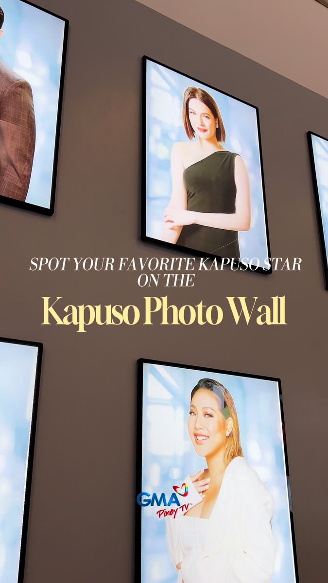 Spot your favorite Kapuso star on GMA Network's newest attraction, the Kapuso Photo Wall! #KapusoPhotoWall