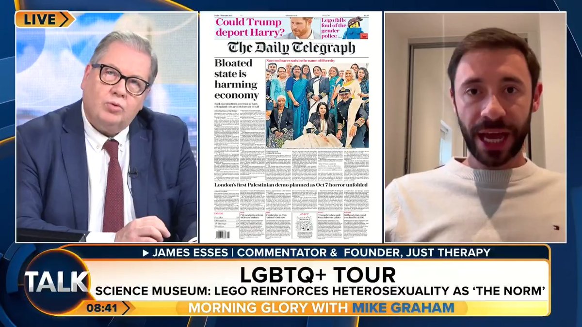 Lego is anti-LGBT and promotes the idea that there are only two genders, an exhibition at the Science Museum has claimed. Founder of Just Therapy James Esses: "The lunatics are running the asylum. Our public institutions have been taken over by collective insanity." Mike Graham 🇬🇧