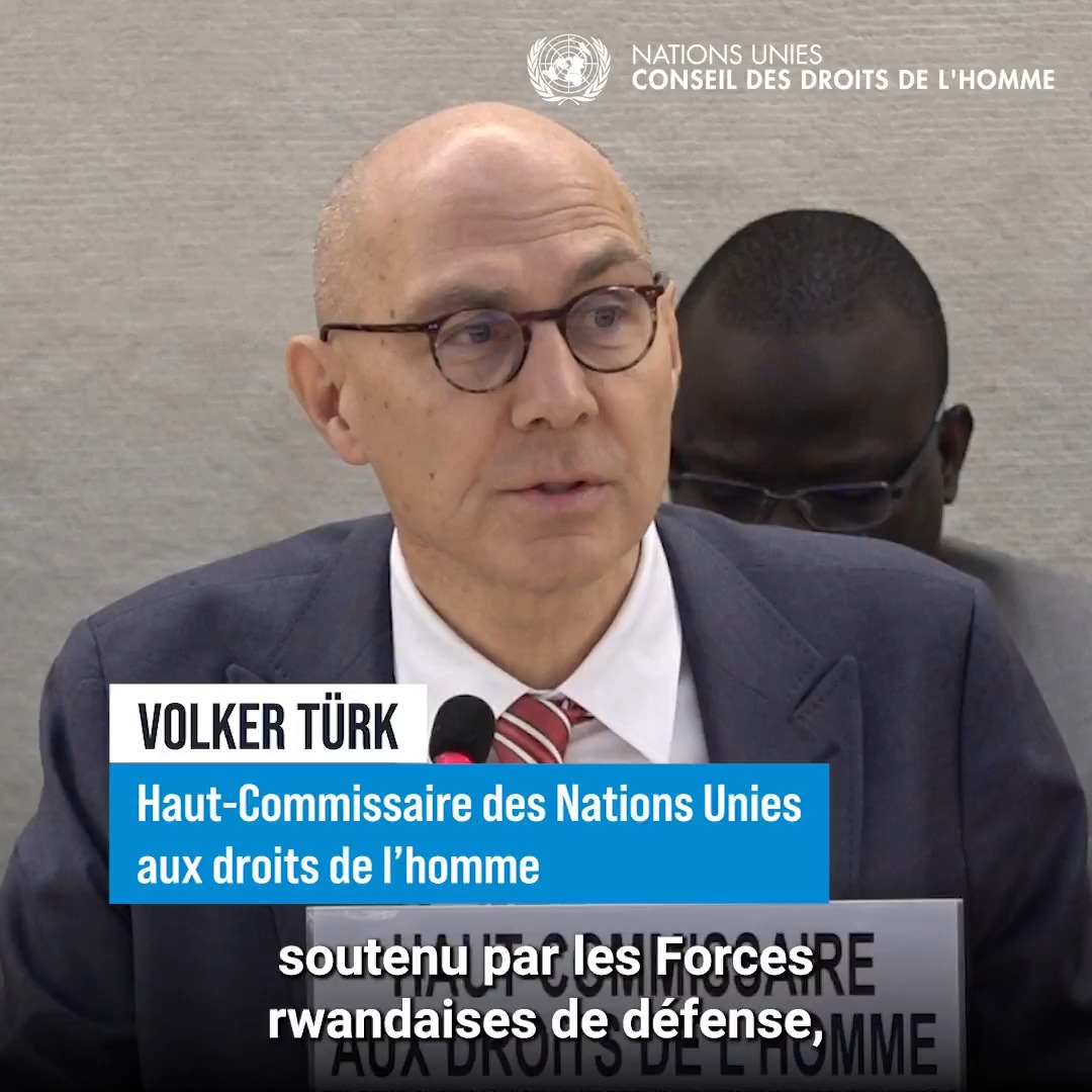 #RDC: « Combien d’innocents doivent encore perdre leur vie pour qu’enfin on puisse voir naître une réelle volonté politique pour résoudre cette crise ? » Au Conseil des droits de l'homme de l'Nations Unies (ONU), Volker Türk appelle à agir pour mettre fin à cette situation tragique. #SS37