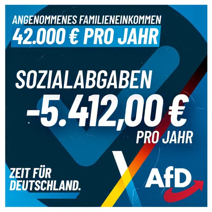 "Die AfD macht Politik für Reiche": Fakenews, die Medien & politische Gegner nur allzu gern verbreiten. Mit einem Grundfreibetrag von 20.000 Euro, verbunden mit der Streichung vieler weiterer Abgaben, sieht die Wirklichkeit ganz anders aus. Jetzt informieren & Video teilen!