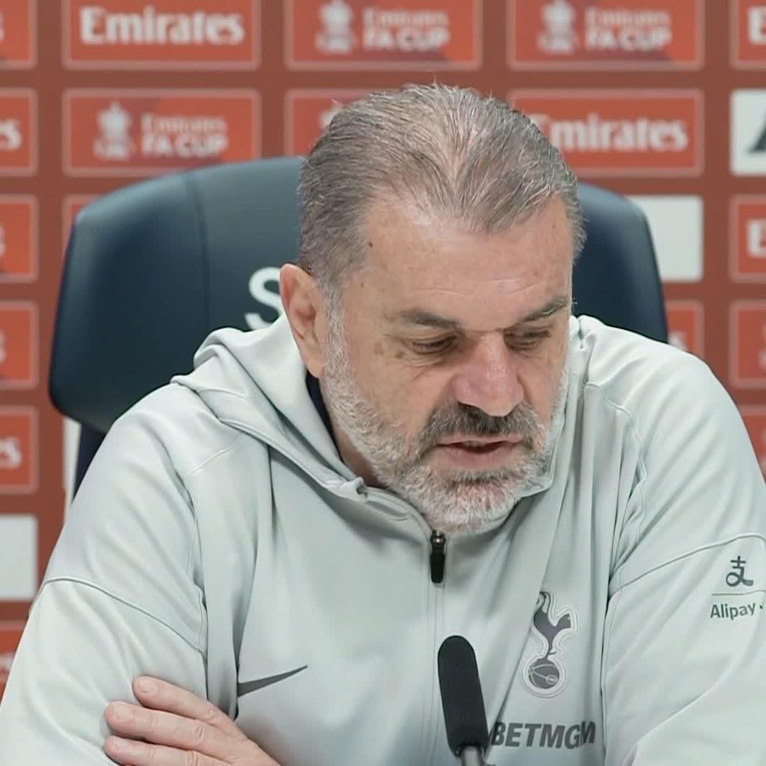 "We got back at 2am, so what's more important is they rest up" 🛏️ Ange Postecoglou on the quick 48-hour turn around from defeat yesterday in the Carabao Cup to playing in the FA Cup against Villa 💬