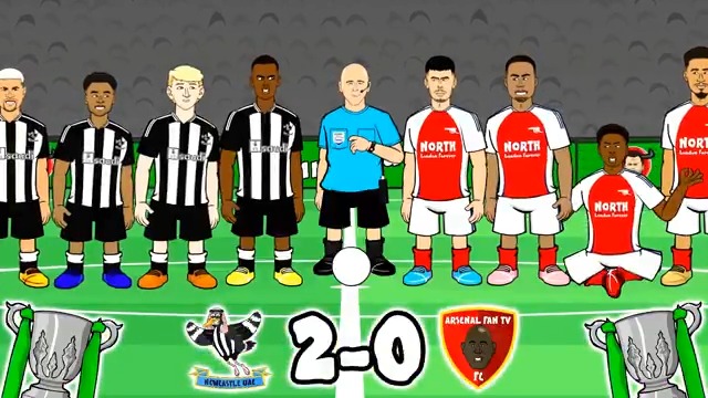 Newcastle vs Arsenal in 60 seconds😂