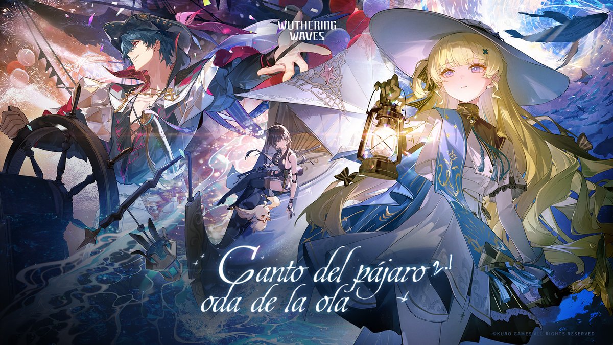 Tráiler oficial de la versión 2.1 de Wuthering Waves | Canto del pájaro, oda de la ola Lo que ocurrió allí sigue siendo un misterio. Parece que, para llevarse el tesoro de Drake, uno debe pagar un precio igual a su valor. ¡Wuthering Waves Versión 2.1 «Canto del pájaro, oda de la ola» se lanzará el 13 de febrero! #WutheringWaves