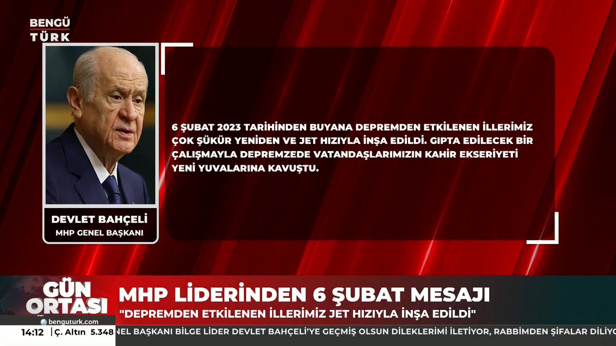 6 Şubat 2023 tarihinden buyana depremden etkilenen illerimiz çok şükür yeniden ve jet hızıyla inşa edildi.