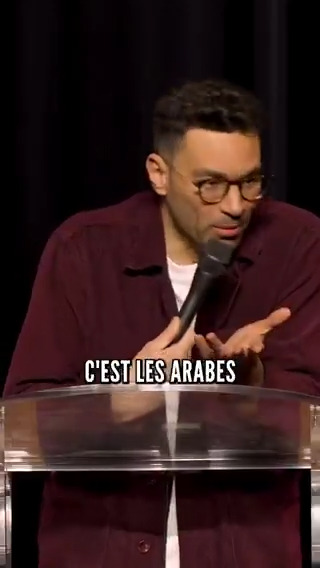 Voici Lamine Lezghad, dit Naïm, humoriste, franco-algérien, né en Algérie. Et vous voyez, ce n'est pas lui que France Inter ou C à vous vont embaucher... Ils préfèrent des "humoristes" tendance gaucho-salafiste comme Merwane Benlazar...