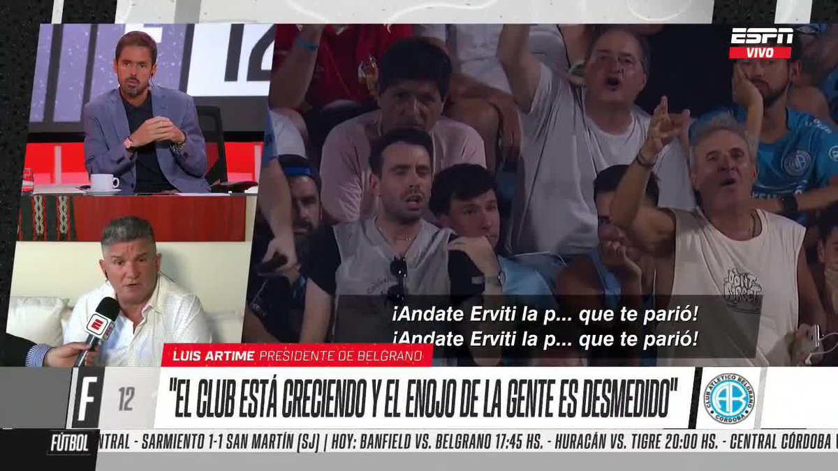 El club está creciendo, el enojo de la gente es desmedido dice nuestro presidente Luis Fabián Artime.