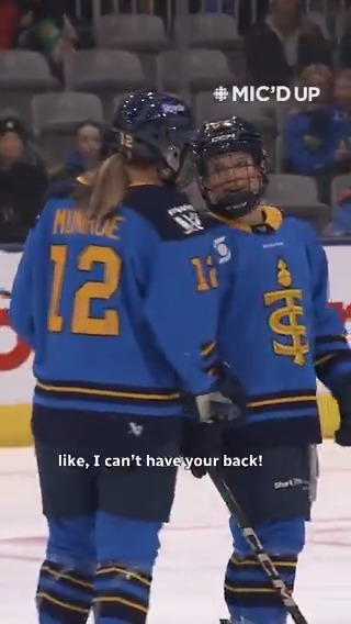 "Wait, WHAT?! That's a good clean hit! I'm 5-2!" PWHL Mic'd Up (spicy edition) with Toronto Sceptres's Emma Maltais 🎙🌶 Presented by @canadiantire