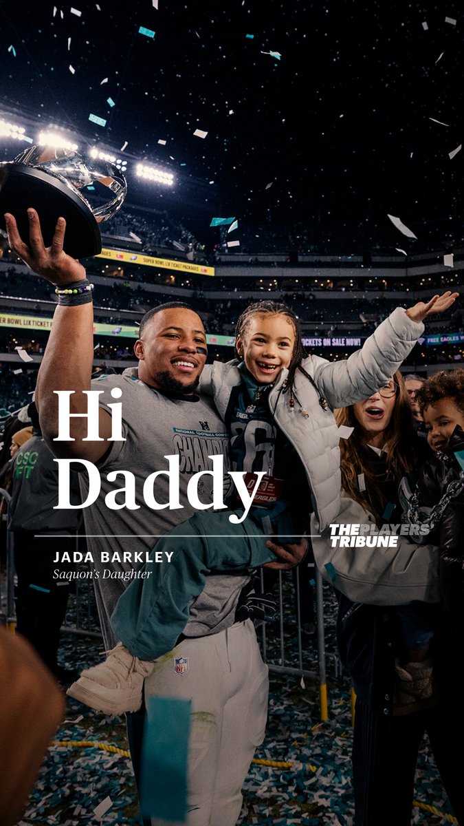 “Our whole family would always love you no matter what you do.” Ahead of the Super Bowl, Philadelphia Eagles RB Saquon Barkley’s daughter, Jada, leaves a heartwarming voicemail for her dad. 🥹